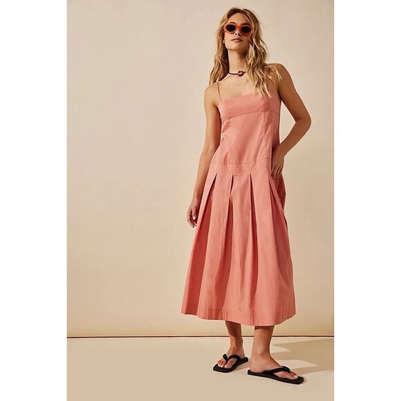 Free People Dresses & Skirts - Free People In My Town Midi in Canyon Clay Size XS *fits a small $108